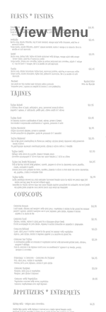Dartajine Menu
